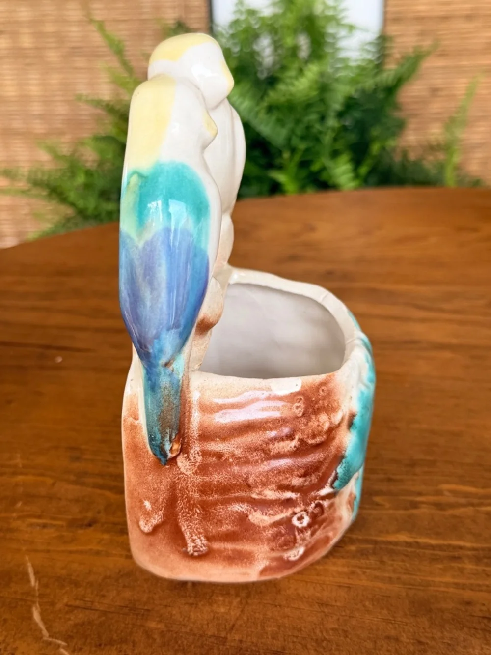 Vintage Love Birds Planter